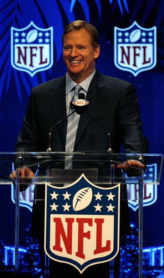 NFL Commissioner Roger Goodell Press Conference Photograph by Jonathan Daniel