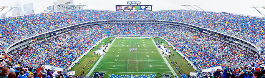 Carolina Panthers Photograph - Nfl Football, Ericsson Stadium by Panoramic Images