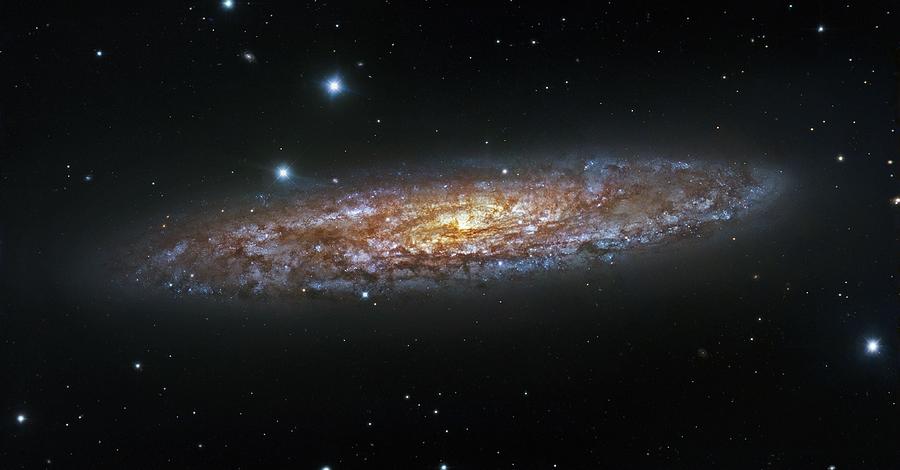 Fantasy Painting - NGC 253  The Sculptor Galaxy by Celestial Images