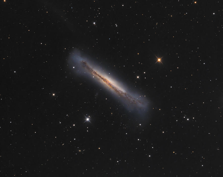 Ngc 3628, The Hamburger Galaxy Photograph by Bob Fera - Fine Art America