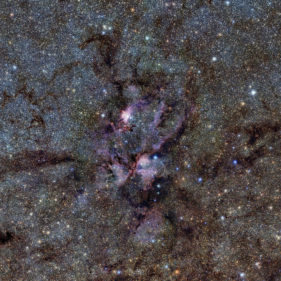 Ngc 6357 Nebula Photograph by Eso/vvv Survey/d. Minniti. Acknowledgement: Ignacio Toledo