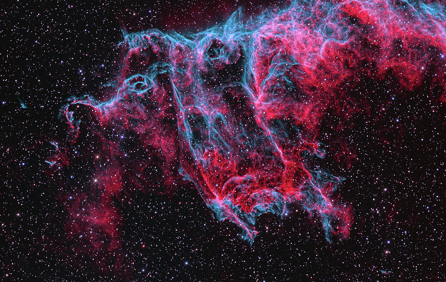 Ngc 6995, The Bat Nebula, Part Of The Photograph by Ken Crawford/stocktrek Images