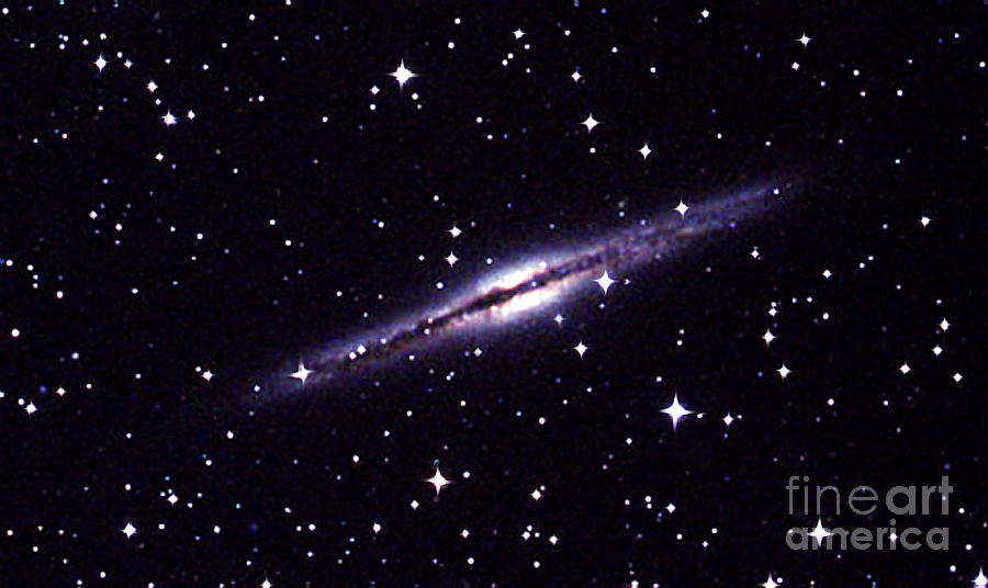 Ngc891 Spiral Galaxy Photograph by John Chumack