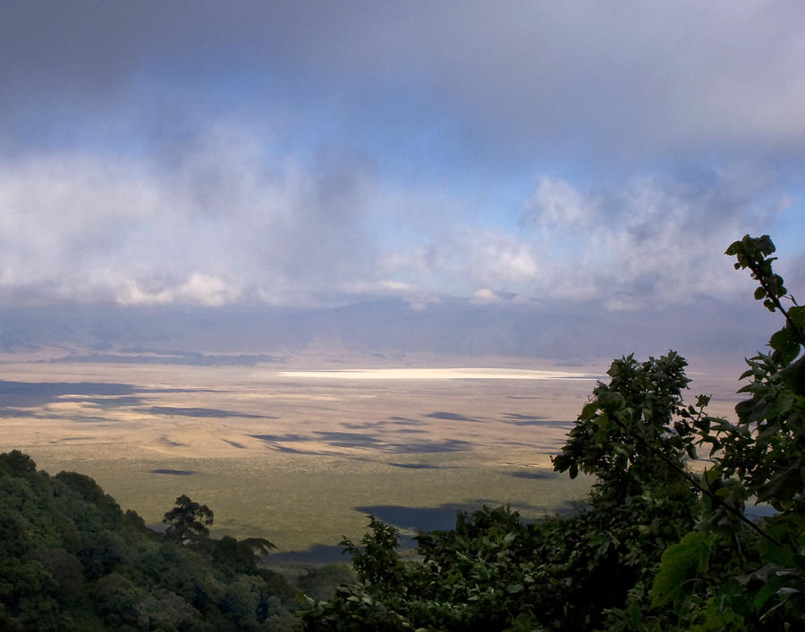Africa Photograph - Ngorongoro Crater Peek by Deidre Elzer-Lento