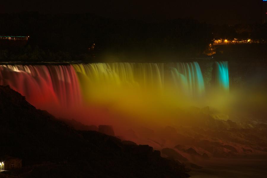 Niagara Falls a Glow Photograph by Dave Files