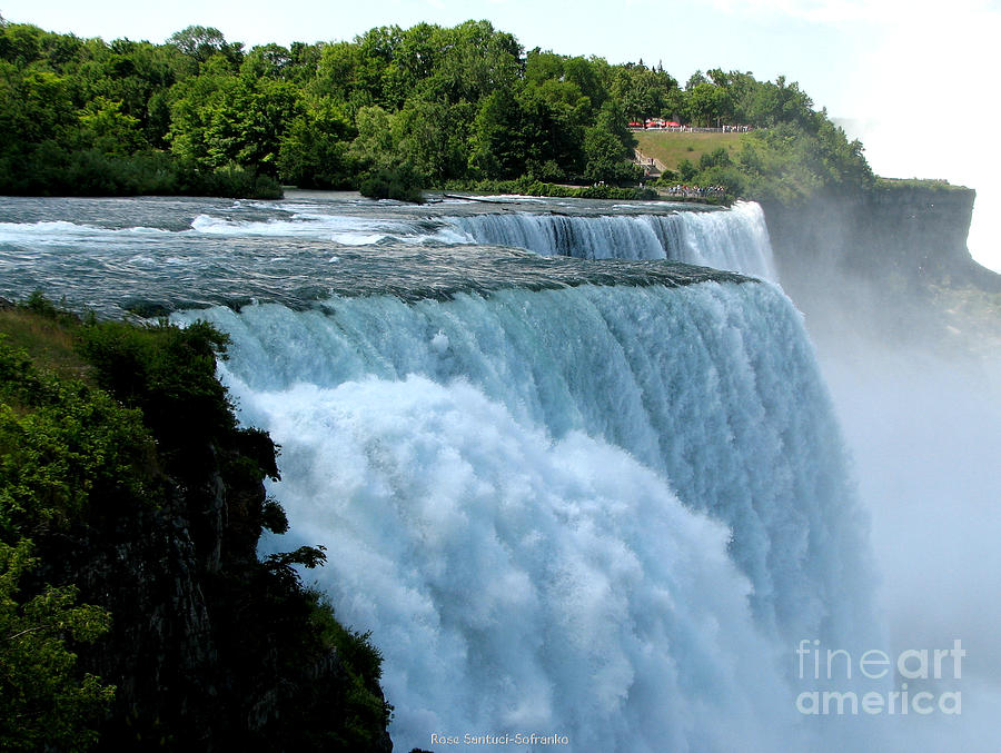 Waterfall Photograph - Niagara Falls American side by Rose Santuci-Sofranko