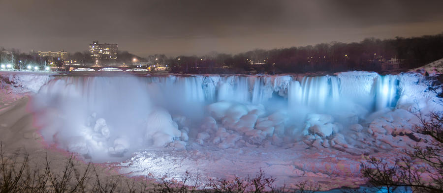 Niagara Falls at Night  7D08976 Photograph by Guy Whiteley