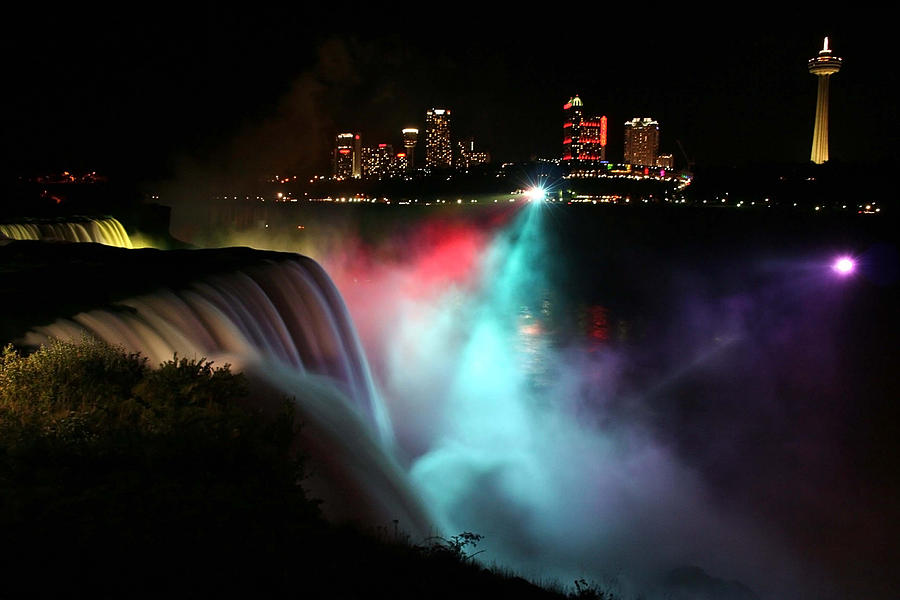 Niagara falls at night Photograph by Martin Milkov - Fine Art America