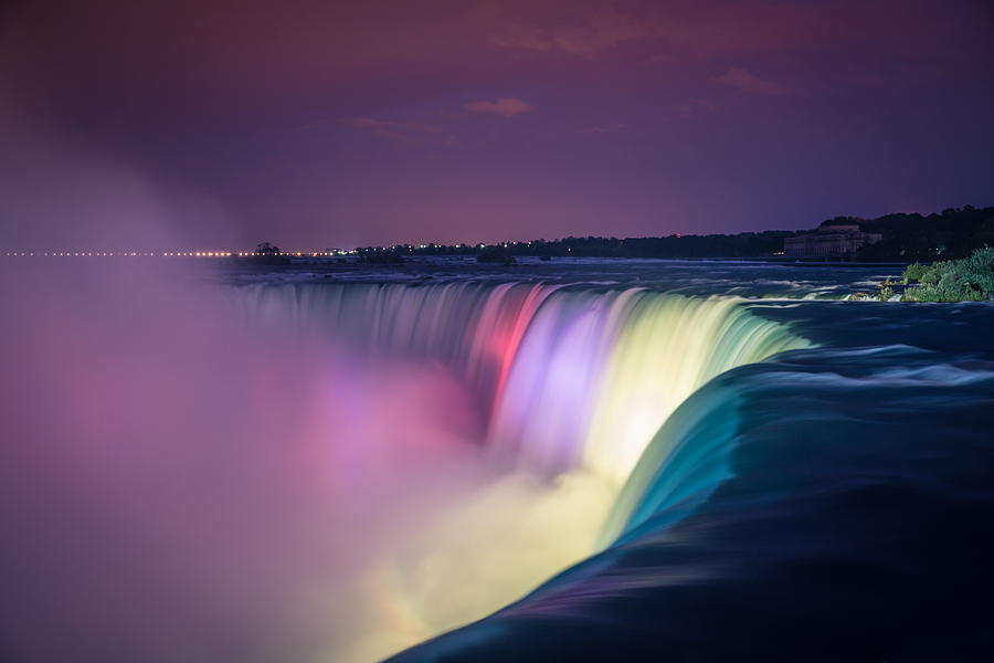 Niagara Falls At Night Photograph by Yanming Zhang - Fine Art America