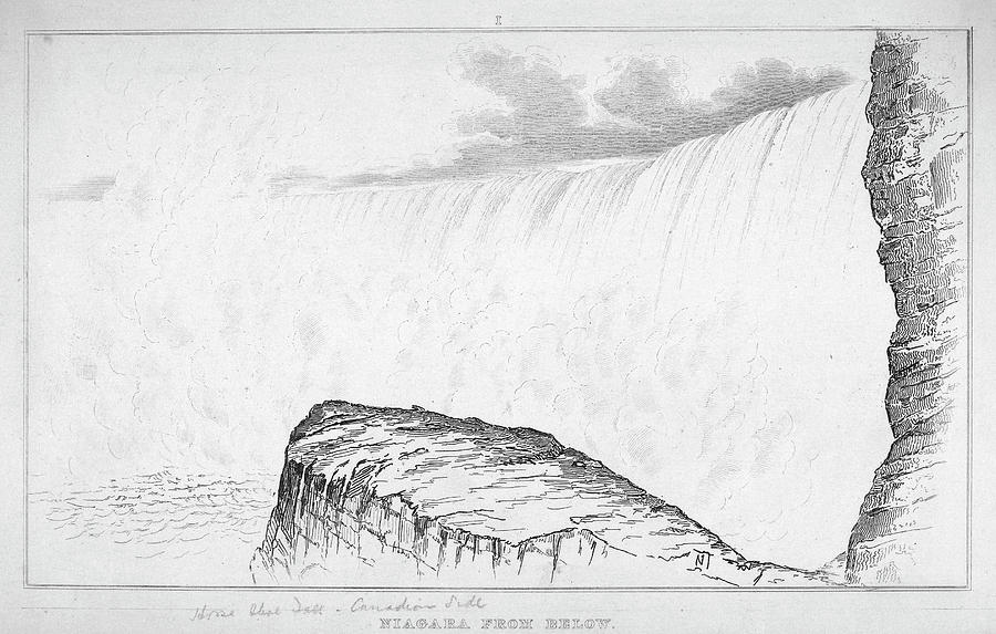 Niagara Falls, C1880 Drawing by Granger