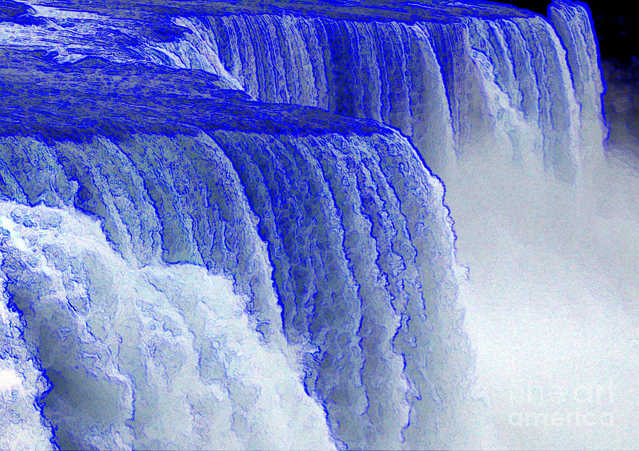 Niagara Falls Colored Edges Effect Photograph by Rose Santuci-Sofranko