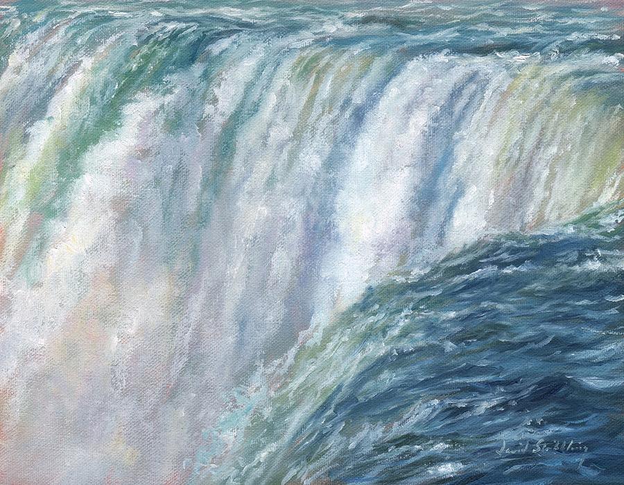 Waterfall Painting - Niagara Falls by David Stribbling