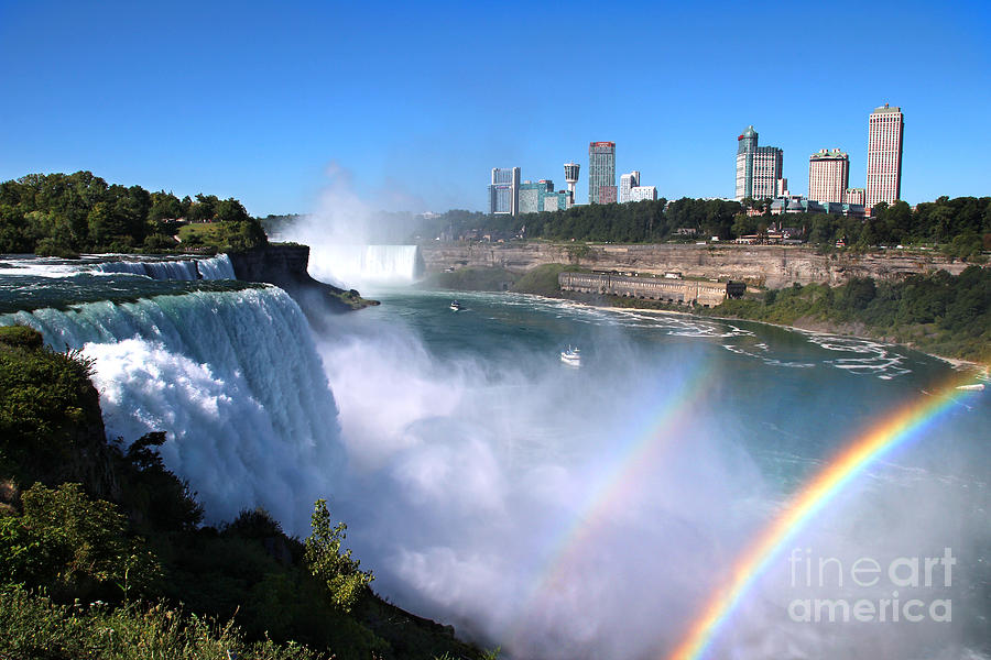 Niagara Falls Double Rainbow Photograph by Jemmy Archer