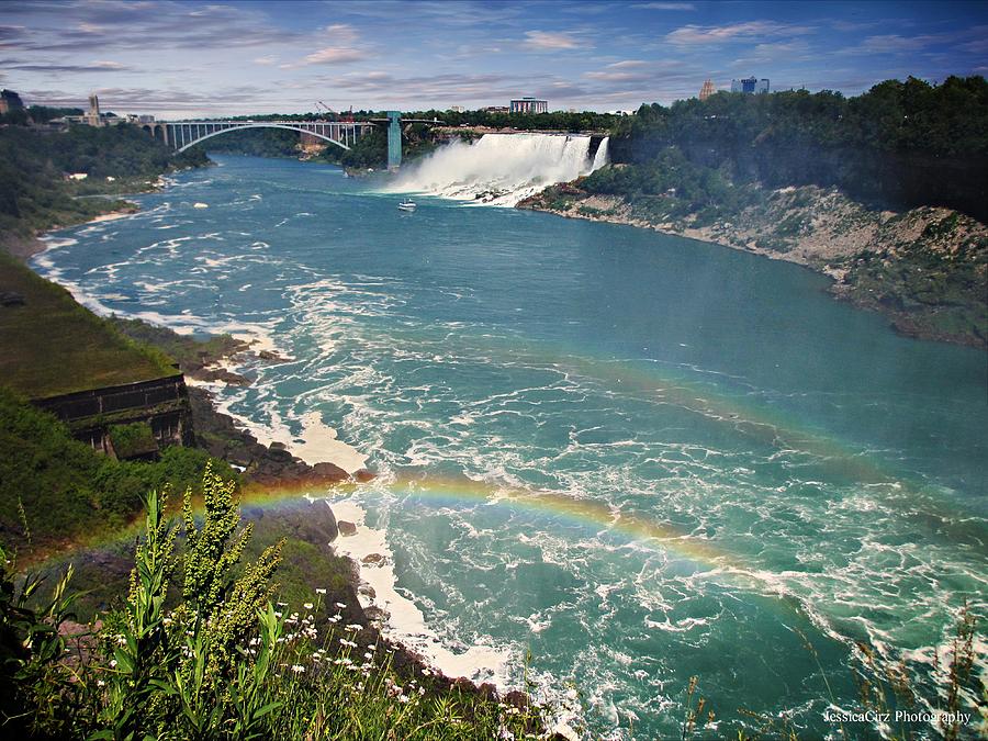 Niagara Falls Double Rainbow Photograph by Jessica Cirz