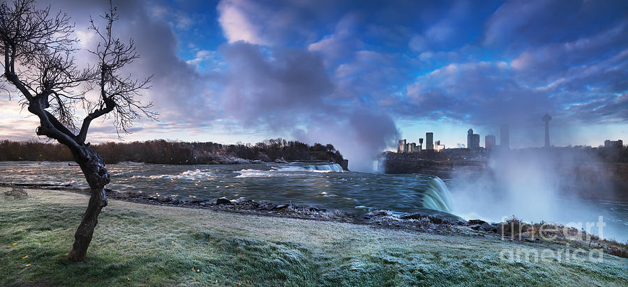 Niagara Falls dramatic panoramic scenery Photograph by Maxim Images Exquisite Prints