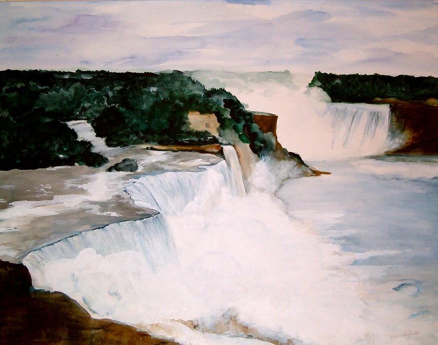 Niagara Falls Painting by Ellen Canfield