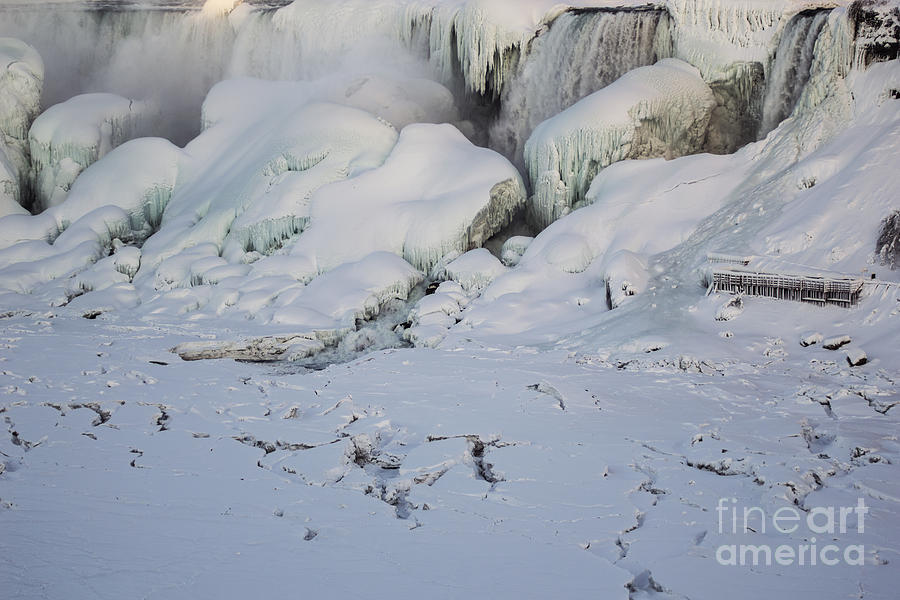 Niagara Falls Frozen Photograph by JT Lewis