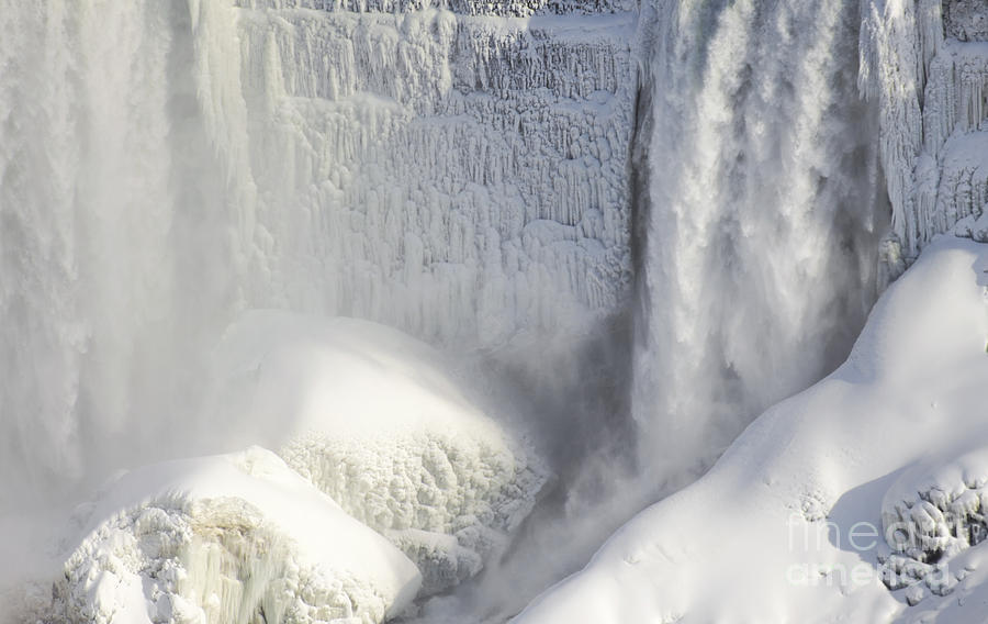 Niagara Falls Ice Detail Photograph by Charline Xia