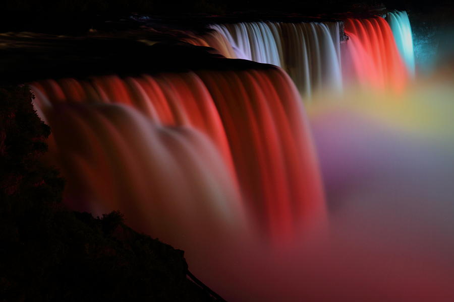 Niagara falls in a sea of color Photograph by Jetson Nguyen