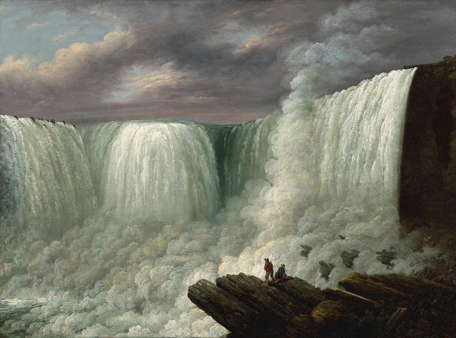 Fall Painting - Niagara Falls by Joseph Otis Minott