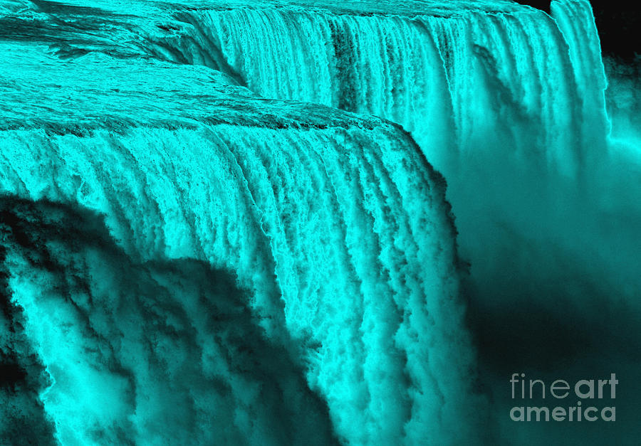 Niagara Falls Underwater Chrome Effect Photograph by Rose Santuci-Sofranko