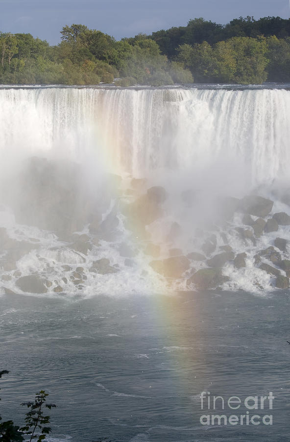 Niagara Falls  with rainbow Photograph by Patricia Hofmeester