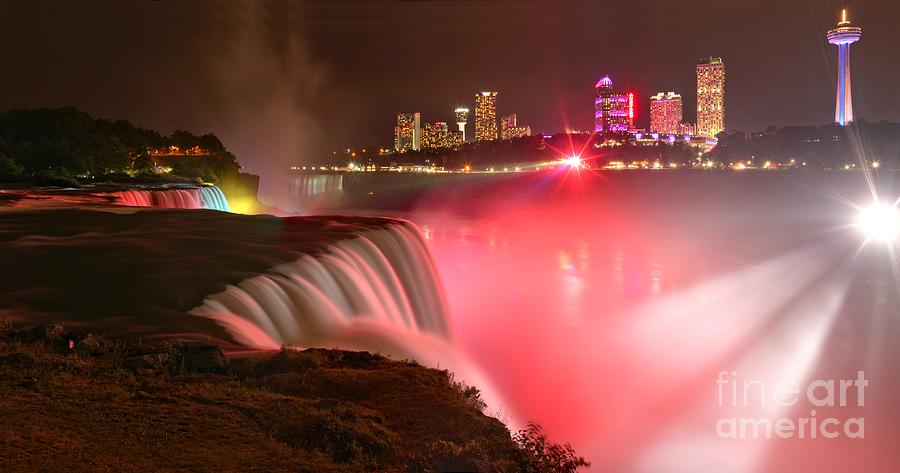 Niagara Red And White Starbursts Photograph by Adam Jewell