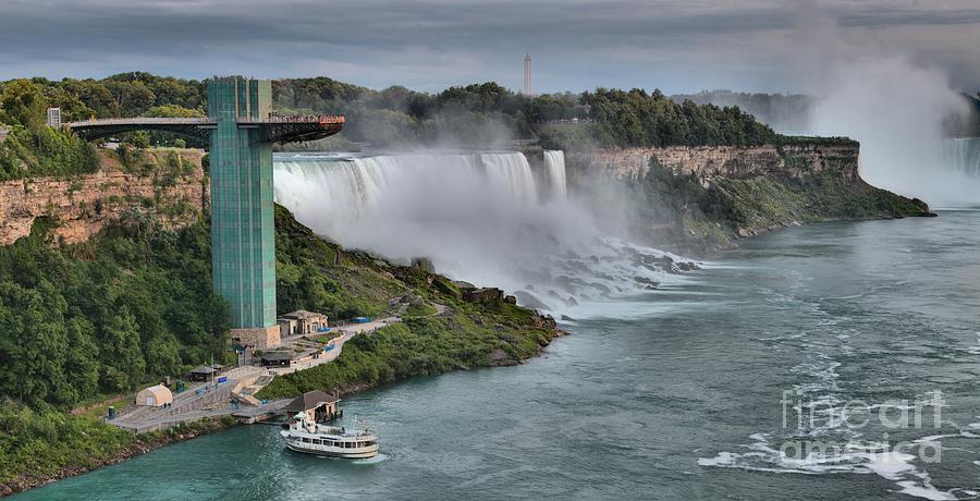 Niagara US Viewing Tower Panorama Photograph by Adam Jewell