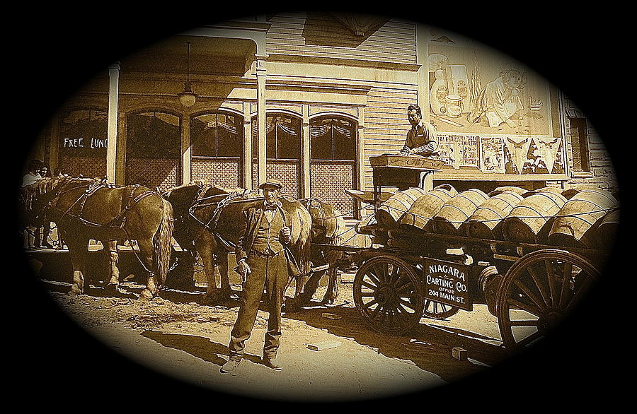Niagra Carting wagon extras The Great White Hope set Globe Arizona 1969-2014 Photograph by David Lee Guss