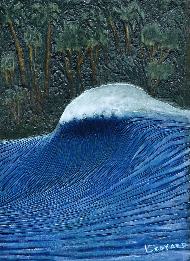 Ocean Painting - Nias Peak by Nathan Ledyard
