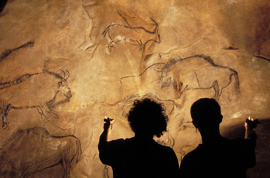 Prehistoric Photograph - Niaux Cave Paintings by Pascal Goetgheluck/science Photo Library