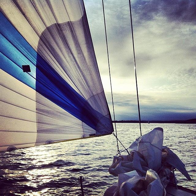 Sailing Photograph - Nice Flake On The Headsail #sailing by Leighton OConnor