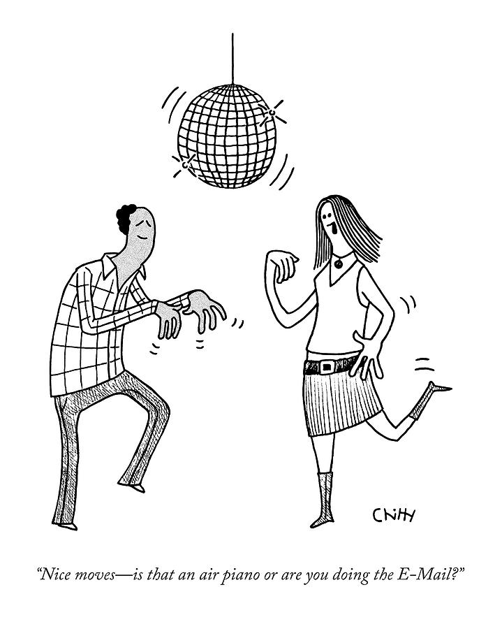 Nice Moves - Is That An Air Piano Or Drawing by Tom Chitty