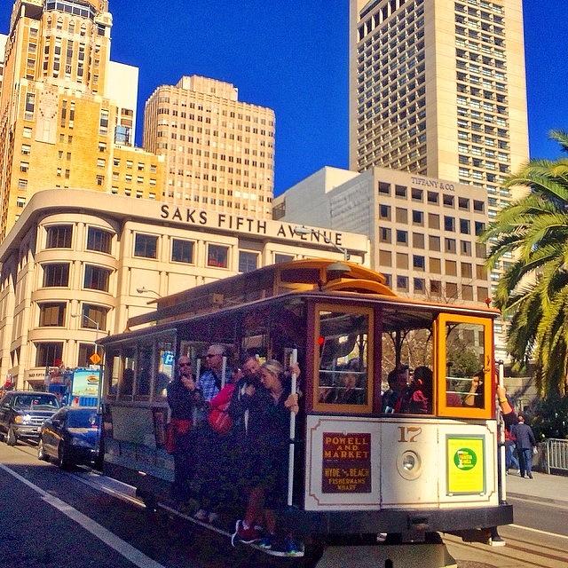 Nice To Ride A Cable Car On The Sunny Photograph by Karen Winokan