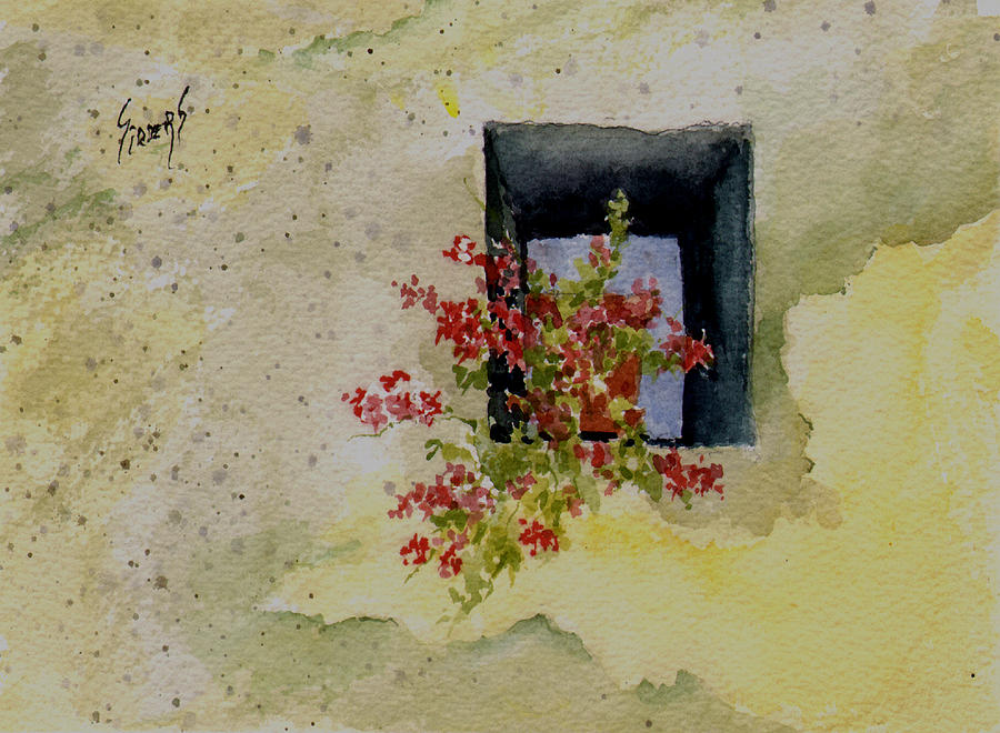 Niche with Flowers Painting by Sam Sidders