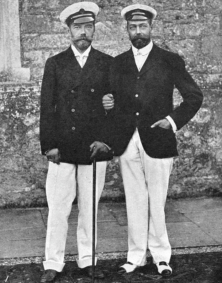 Nicholas II & George V, 1909 Photograph by Granger