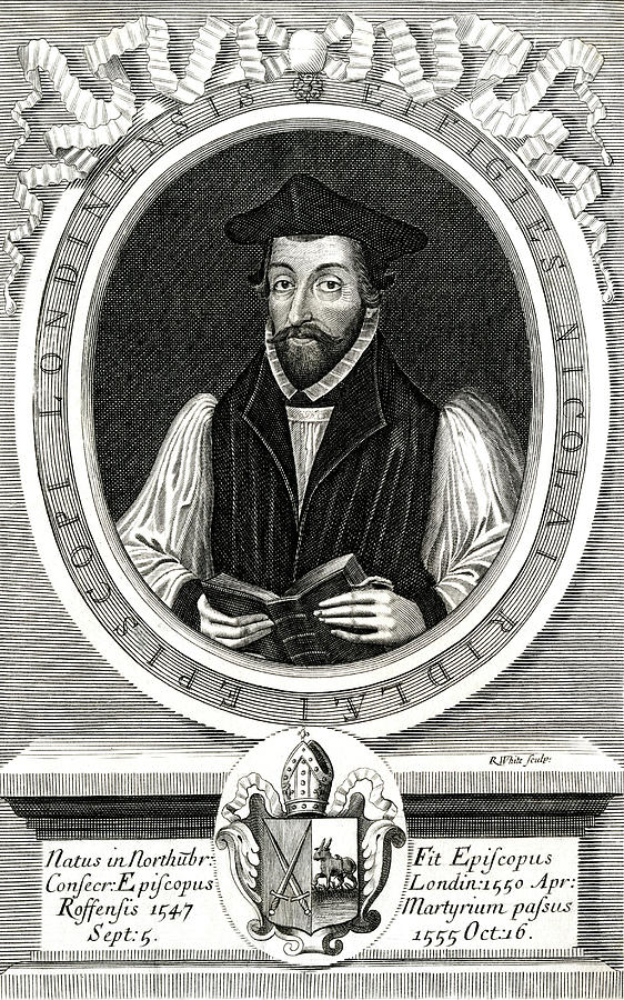 Nicholas Ridley Bishop Of Rochester Drawing by Mary Evans Picture ...