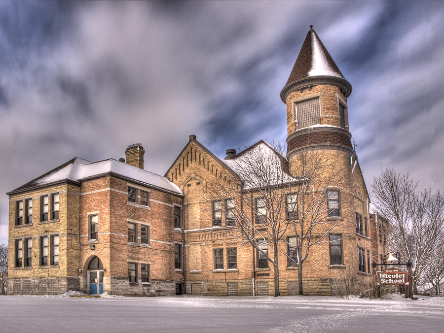 Nicolet School in High Dynamic Range Photograph by Thomas Young