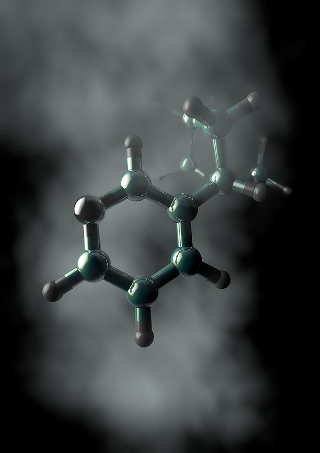 Nicotine Molecule, Illustration Photograph by Ella Marus Studio