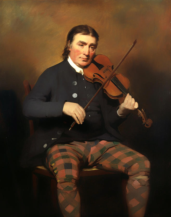 Vintage Painting - Niel Gow - Violinist and Composer by Mountain Dreams