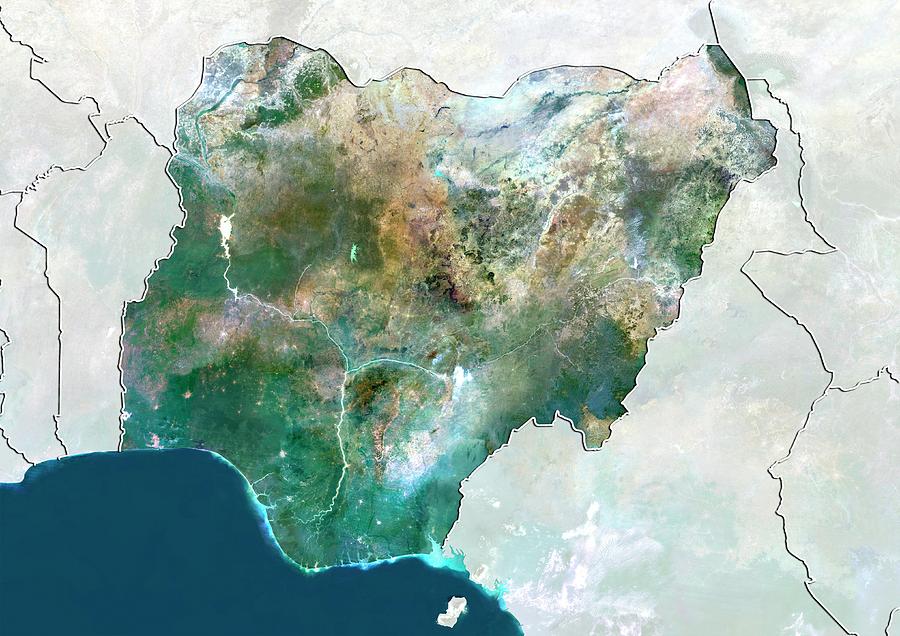 Nigeria Photograph by Planetobserver/science Photo Library