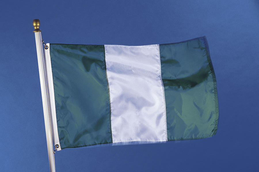 Nigerias flag Photograph by Comstock Images