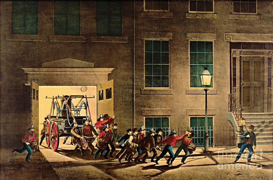 Night Alarm 1854 Photograph by Padre Art