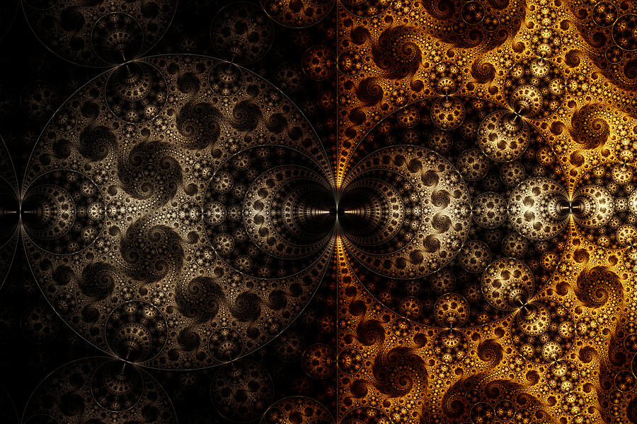 Fractal Photograph - Night and Day by Ross Hilbert