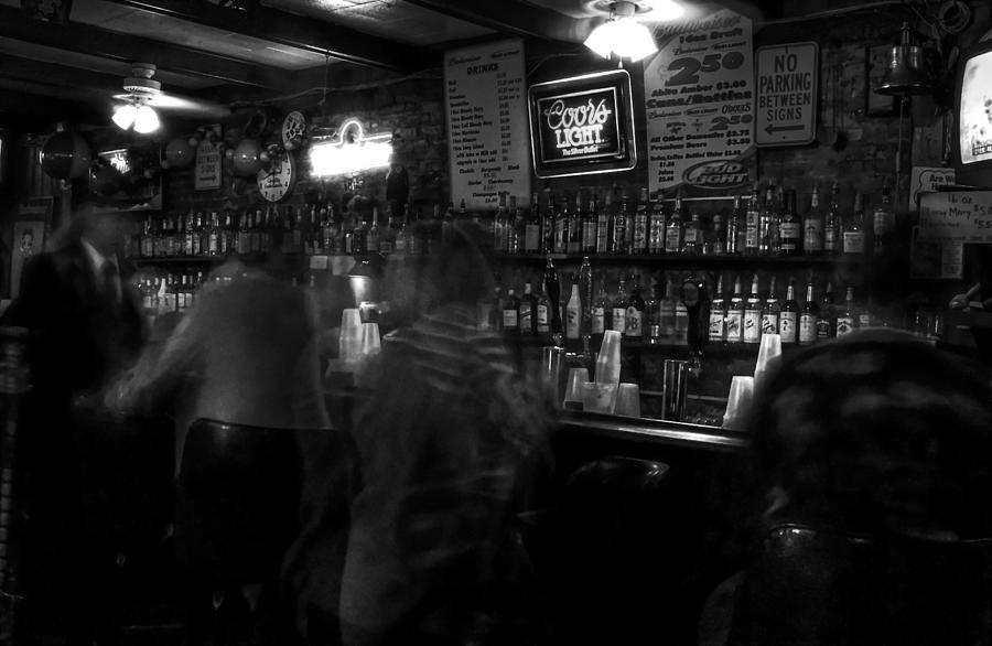 New Orleans Photograph - Night at a French Quarter Bar by Greg and Chrystal Mimbs