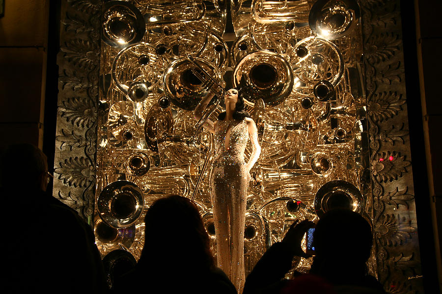 Night At Bergdorf Goodmans Department Store 3 - Christmas Window 2014 Photograph by Madeline Ellis