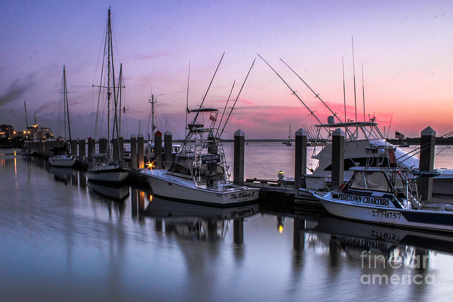 Night At Marina Photograph by Scott Moore - Fine Art America