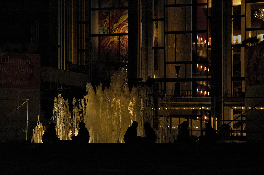 Fountain Photograph - Night at the Opera by Steven Shapse