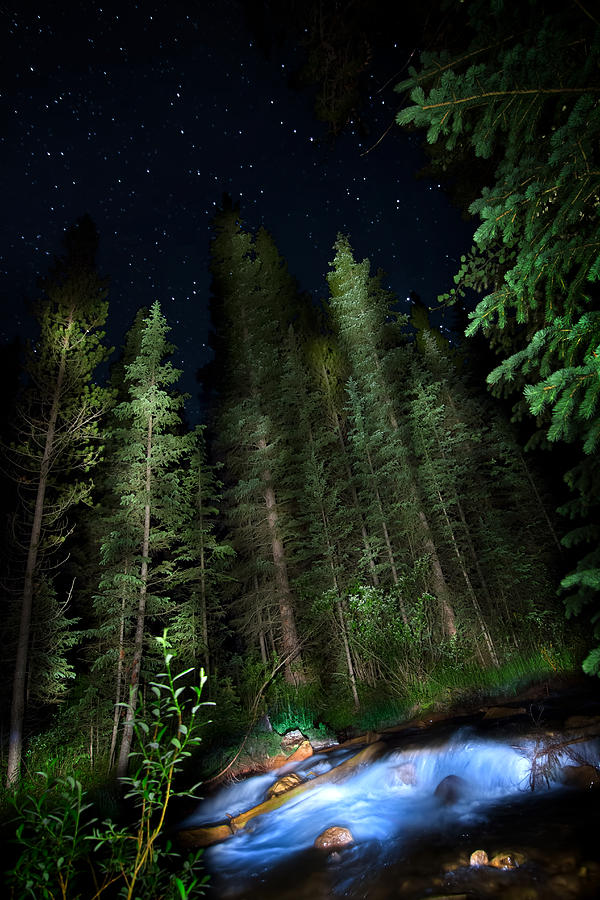 Night Creek Photograph by Mark Andrew Thomas