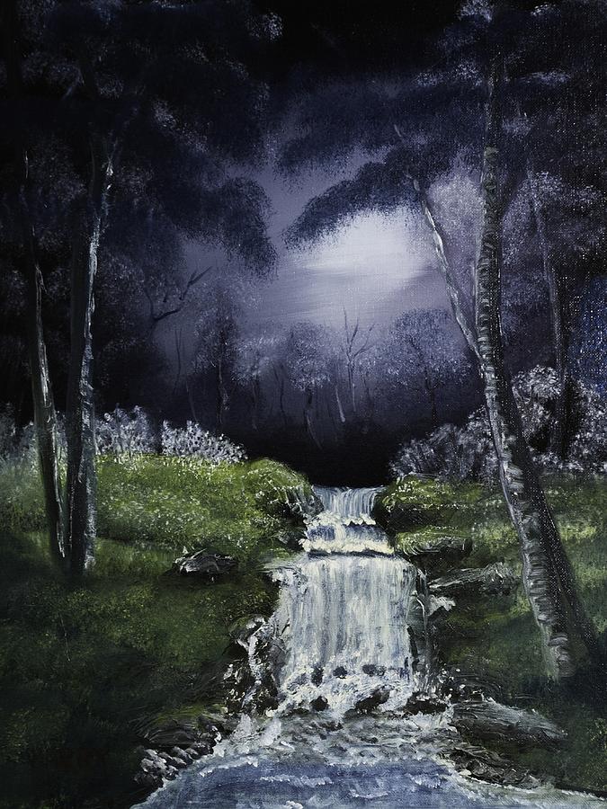 Night Falls Painting by Barry Jones